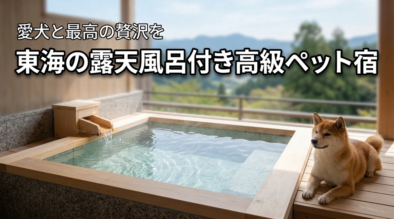 東海でペットと泊まれる高級な宿ならここ！露天風呂付き客室で愛犬と最高の贅沢を