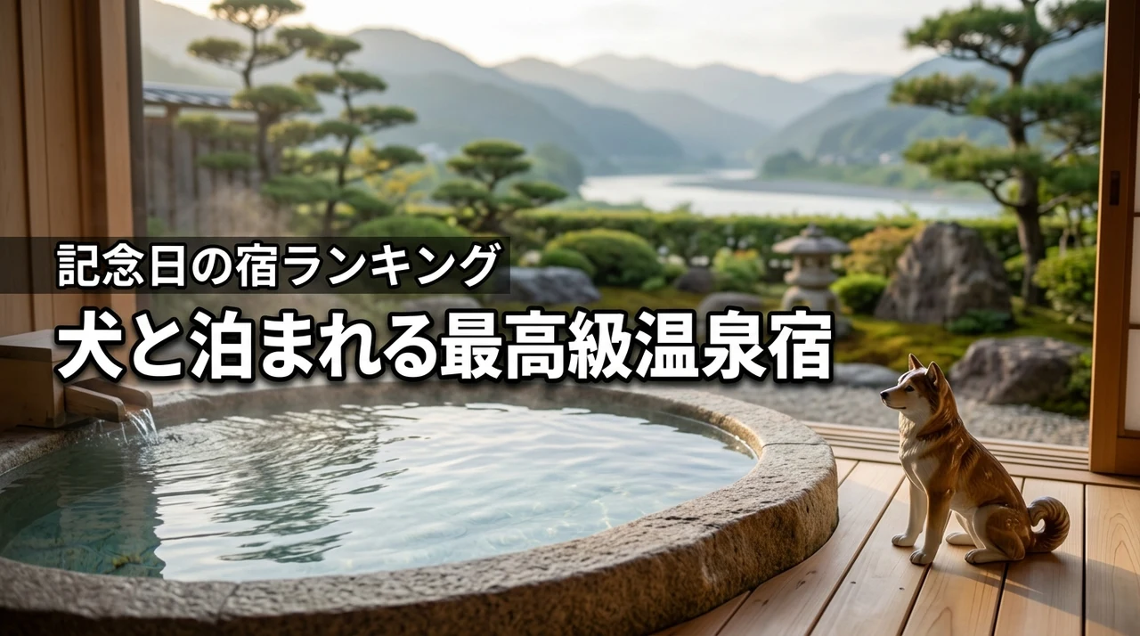 【高級】犬と泊まれる温泉宿ランキング！愛犬との特別な記念日に泊まりたい最高峰の宿