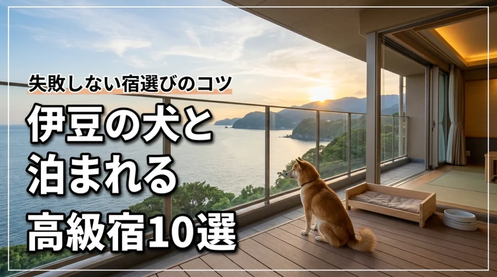 伊豆の犬と泊まれる宿で高級な10選を厳選！愛犬と贅沢な時間を過ごす選び方